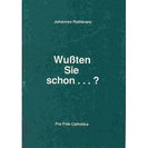 Wußten Sie schon?