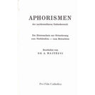 Aphorismen der nachkonziliaren Gedankenwelt