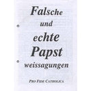 Falsche und echte Papstweissagungen