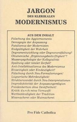Jargon des klerikalen Modernismus Adalbert Majtényi